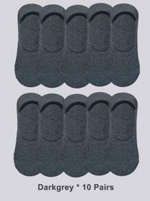 1/5/10 pares de calcetines invisibles antideslizantes de talla grande para hombre, apropiados para uso diario o deportes