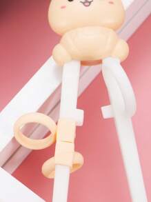 1pc Creative Reindeer Design Practice Training Chopsticks,School Supplies - Beige - View 3