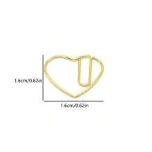 200PCS Metal Heart-Shaped Paper Clips, Label Clips, Suitable For Organizing Office Stationery And Daily Office Decoration Paper, Mother's Day Gifts And Perfect Holiday Gifts, Bookmark Supplies, Stationery, Valentine's Day, Birthdays