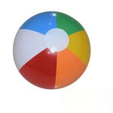 1 pieza Pelota de playa inflable de PVC de 40 cm, juguete de globo de agua con diseño de puntos coloridos - Multicolor - Ver 2