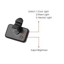 3-Color USB Rechargeable Portable Mini Fill Light, Adjustable Color Temperature And Brightness, Suitable For Filming, Video Shooting, Live Streaming, Especially For Selfie And Video Shooting (Built-In 200mAh Lithium Battery)