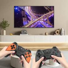 Wireless Retro Game Console 128G, Built-In 40+ Emulators, 35000+ Games, 4K HD Output With 2.4GHz Wireless Controller, Plug And Retro Play Video Games - 黑色 - 查看 4