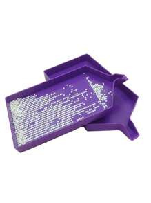 Large Capacity Diamond Painting Tray Plastic Drill Plate Nail Art Beading Plates Cross Stitch Embroidery Accessories Tool