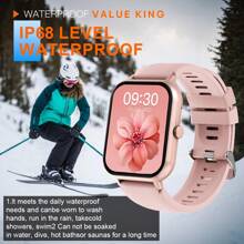 GWENLAND 1.83-Inch Full Touchscreen Wireless Calling Smartwatch, Digital Smartwatch With Calling Function, 100+Sports Mode DIY Watch, Dialing Information Reminder, Multifunctional Smartwatch For Men And Women