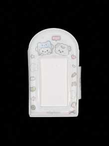 1Pc New Portable 32 Slots Cartoon Mini Photo Album Collection Book Photocard Holder Star Chasing Storage Album With Buckle Photo Card Supplies, Idol Postcard Card Storage Photo Card Packaging Supplies Collectible Card Photocards Holder Lomo Card Album Photo Card Book, 3-Inch Plastic Rectangle Photocard Holder, Korean Kpop Idol Picture Organizer, Perfect Gift For Collectors & Fans - Multicolor - View 14