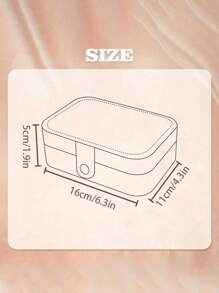 1PC Personalised Customised PU Jewellery Box, Customisable Birthday Month Flower Jewellery Box, Portable Travel Jewellery Box, Multifunctional Ring Jewellery Storage Box, Mother's Day Gift For Mum, Birthday Gift For Mum, Souvenir Gift For Girlfriend