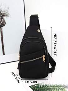 New Fashion Women Chest Bag Shoulder Crossbody Bag Waterproof Large Capacity With Data Port Backpacks Versatile