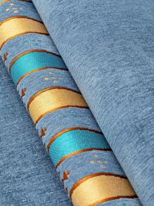 1 件几何图案雪尼尔沙发套，波西米亚风格现代沙发套，宠物友好，适合客厅、卧室、办公室、所有季节 - 藍色 - 查看 9