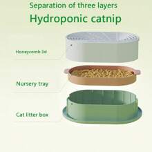 New Cat Lover And Cat Mom Love Grass Planter, Slouchy No Soil Hydroponic Planting Kit, Cat Lover And Cat Mom Love Grass Pot, Wheat Seed Cultivation Tray Dish, Cat Lover And Cat Mom Love Bowl (No Seeds)