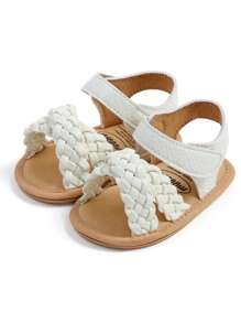 Lässige niedliche blumenförmige offene Sandalen für Kleinkindmädchen, atmungsaktive rutschfeste Laufschuhe für Frühling und Sommer