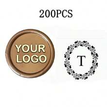 200 Pcs Wax Seals Stickers, Custom Logo Wax Stickers, Handmade Wax Seal Stickers For Wedding Invitation, Self-Adhesive Envelope Wax Stickers-Bronze,Back To School,School Supplies,Multi-Functional,Ornamental,Reusable,Modern,Colorful,Cute,Vintage,Cartoon,Kawaii,Custom,Personalized,Unique,Customized,Workers,Clients,Students,For Business/Work/Office,For School,School Supplies,Back To School,For Office,For School,For Classroom,For Teacher Gifts,For University,For Colleague,For Dorm Rooms,For Teacher,For Boys And Girls,For Teenagers,Junior High School Students,Middle School Students,High School Senior High School Students,College Students,University Students,Freshman,Sophomore,Underclassmen
