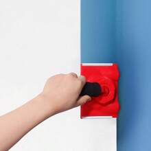 1 件乳胶漆刷，带可拆卸伸缩杆和 5 英寸手柄，带黑色护套，干净利落的油漆边缘滚筒刷工具，适用于家庭房间墙壁天花板 - 紅色 - 查看 6