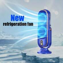 New Handheld USB Desktop Fan - Dual Blades, 5 Adjustable Speeds, 360° Rotation, Suitable For Home, Office, Travel And Camping - Multicolor - View 9