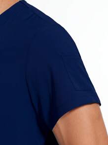 Surgical Uniforms Men Scrubs Nursing Sets Tops+Pants Suit Murse Scrubs Uniform Beauty Salon Work Clothes Hospital Scrubs Sets - Navy Blue - View 8