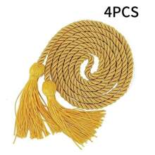 4pcs 170cm Graduation Tassel Cords, Multicolor Decorative Thin Graduation Accessories, Suitable For Graduation Gown Decoration