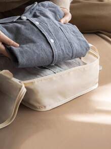 9 件/套旅行打包整理立方体,大容量多功能拉链封口手持旅行包,包括整理立方体、网袋、化妆包、鞋袋、瓶套、抽绳袋、普通包、内衣袋、防水洗漱包,适用于衬衫、内衣、衣服、化妆品、粉饼、粉底、眼影、眼线笔、粉饼、洗漱用品、牙刷和牙膏 - 彩色 - 查看 11