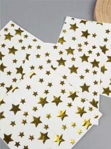 20 件铝箔星形图案一次性派对餐巾