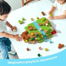 ODAPTO Bloques magnéticos para niños, juguetes de construcción con imanes, regalo actualizado de STEM y sensorial para cumpleaños, Pascua, juegos de regalo de 3 4 5 6 7 8 9 10 años para niños y niñas, juguetes de bloques de construcción