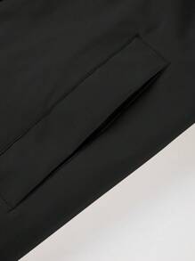 Risissida 女士经典秋季风衣，复古风格，设计简约，配有可调节腰带和实用口袋，非常适合通勤和分层穿着 - 黑色 - 查看 8