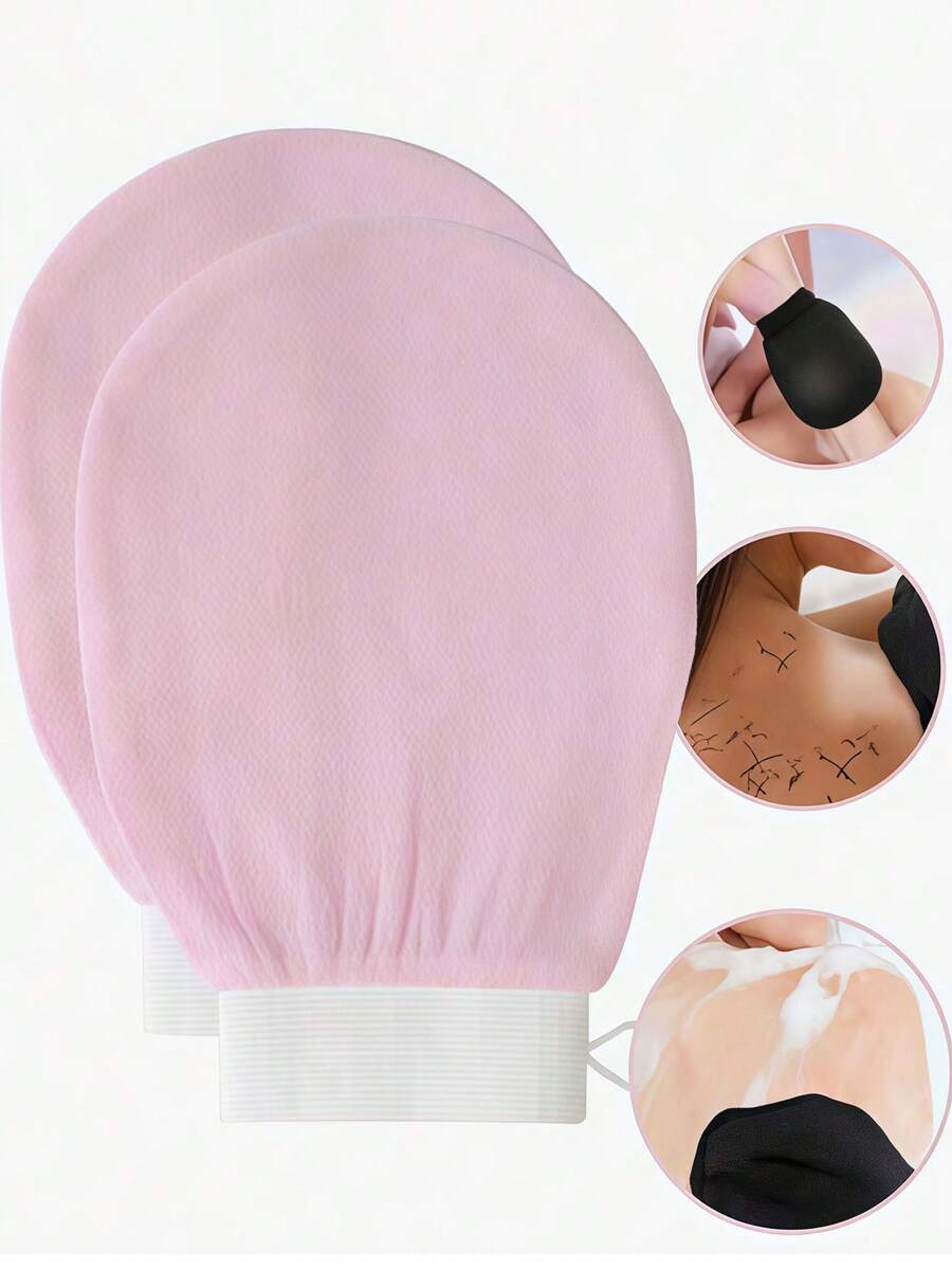 Deep Exfoliating Mitt - 100% Viscose Fiber Scrub Glove For Cleaning Skin And Sloughing Off Dead Skin And Dirt, Bath And Body Works, Shower, Living Room Home Bedroom Bathroom House Decor, Travel Stuff, Wedding, Party, Birthday