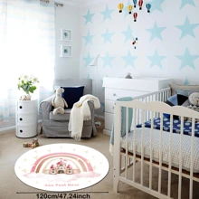 1PC Personalized Gifts Custom Ornament Non-Slip Large Area Rugs Carpets For Bed Room, Pink Rainbow Castle Ultra-Soft Shaggy Home Carpets For Living Room, Plush Easy-Clean Room Decor Pink Gaming Rug, Cozy Kitchen Bathroom Floor Door Welcome Mat, Customized Products With Names Baby Birthday Anniversary Wedding Gifts, Best Gifts For Kids Girls Boys Back To School