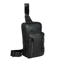 Perry Ellis Casual Large Capacity Men's Crossbody Bag - 黑色 - 查看 2