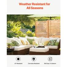 Privacy Screens, 36"W X 76"H, 47"W X 76"H, 47"W X 72"H, 36"W X 72"H Outdoor Privacy Screens, 1-5 Panels, Freestanding Privacy Panels With Brackets, Wood Or Steel, Or Decorative Patio Privacy Screens, Balcony Terrace Lawn Garden Outdoor Dividers, Wood, Black, White Or Brown - Wood, 36"W X 76"H, Natural, 1 Piece - View 4