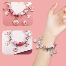 67pcs DIY Beaded Bracelet Making Kit, Creative Jewelry Set Gift For Friends, Birthday Present For Girls - Multicolor - View 8