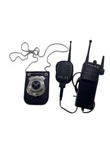 合金侦探徽章角色扮演玩具套装，制服（包括侦探徽章、手铐、服装配饰） - 彩色 - 查看 4