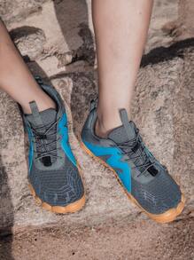 Outdoor Trekking Water Shoes, Minimalist Workout Hiking Camping Mountain Climbing Five Finger Shock Absorbing Casual Unisex Shoes - Grey - View 10