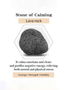 Men Fashion Lava Bracelet Strength And Protection, Larvikite Healing Bead Stretch Balance Bracelet Spiritual Meditation Grounding Jewelry Unisex Jewelry