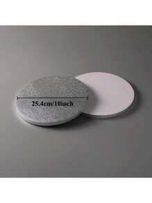 1/2/3/4 Pcs White/Gold/Silver 8/10/12 Inch Round Cake Boards, Thick Cardboard, Sturdy Cake Bases, Great For DIY Baking Cakes And Pastries, Home Kitchen Baking Accessories, Suitable For Holidays, Parties, Birthdays, Weddings, Valentine's Day, Easter, Father's Day
