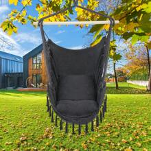 SYMCAVE Pillow Tassel Hanging Chair Gray - Grey - View 11