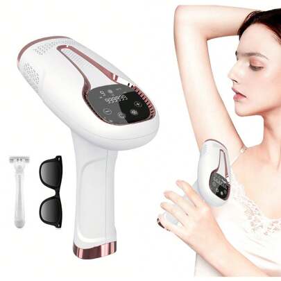 Depiladora láser indolora, depiladora IPL para hombres y mujeres, depiladora permanente 3 en 1 para uso doméstico, 9 niveles, 999,990 flashes mejorados, depiladora para cuerpo completo, axilas, espalda, piernas, brazos, rostro y línea de bikini, con cable, reduce el crecimiento del vello