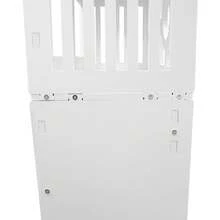 YUNRUX White Modern 4-Tier Toilet Cabinet PVC Storage Cabinet Storage - White - View 9
