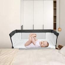 Baby Cot, 3 In 1 Baby Bed 4 Way Height Adjustment And Tilt Adjustment With Brake Bassinet Baby Portable Cot For Home And Travel