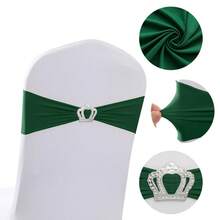30/10/1 Pieces Of Spandex Elastic Chair With Bowknot For Wedding Reception - Universal Elastic Chair Cover Strap, Buckle Slider Suitable For Decorating Chair Waistband, Birthday Party, Wedding Party, On-Site Chair Backrest Decoration And Fixation For Banquets, Parties, Hotel Events Graduation Party Chair Decoration