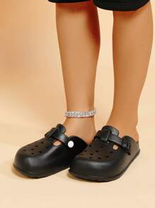 2025 Fashion Women's Breathable Hollow-Out Slip-On Sandals, Casual Versatile Slip-On EVA Mules