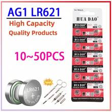 10 a 50 pieza(s) Batería de botón alcalina AG1 LR621, 164 SR60 363 SR621SW 364 621 SR621 L621 CX60 Pila de moneda para reloj, control remoto 1.55V - (alta definición) AG1 LR621 - Ver 2