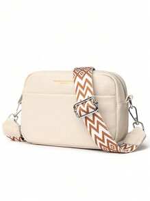 Bolsa de Couro Genuíno 100% Macio e de Luxo, Moda Feminina, Bolsa a Tiracolo, Mensageiro, Cor Sólida, Couro Bovino, Tote, Moda Feminina, Bolsa Transversal