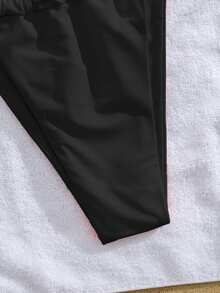 PEPPERMOLLY Nuevo conjunto de bikini elegante con tirantes ajustables suaves, estampado floral y nudo delantero, traje de baño de moda para mujer en la playa de verano