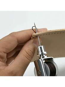 1 套专业皮革工艺缝纫锥子套件，快速缝纫机缝纫工具适用于 DIY 手工修复，带针 - 彩色 - 查看 2