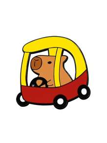 水豚胸针可爱卡通动漫水豚徽章个性背包男女配饰装饰别针扣适合日常节日聚会等场合佩戴饰品配饰送朋友 - 卡其色 - 查看 14