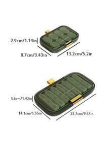 1pc 7 Days Portable Pill Box Weekly Pill Box Travel Medicine Storage Pill Case Drug Container Tablet Dispenser Plastic Independent Lattice
