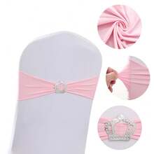 30/10/1 Pieces Of Spandex Elastic Chair With Bowknot For Wedding Reception - Universal Elastic Chair Cover Strap, Buckle Slider Suitable For Decorating Chair Waistband, Birthday Party, Wedding Party, On-Site Chair Backrest Decoration And Fixation For Banquets, Parties, Hotel Events Graduation Party Chair Decoration