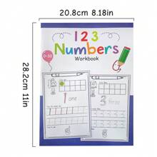 3-5 Years Old Children's Handwriting Practice Book: Letter And Number Tracing Exercises (With Lines) | Preschool Kindergarten Learning Activities | Early Writing Skills Development Classroom Essential - Numbers Style 1 - View 4