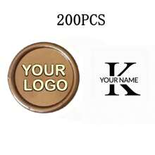 200 Pcs Wax Seals Stickers, Custom Logo Wax Stickers, Handmade Wax Seal Stickers For Wedding Invitation, Self-Adhesive Envelope Wax Stickers-Bronze,Back To School,School Supplies,Multi-Functional,Ornamental,Reusable,Modern,Colorful,Cute,Vintage,Cartoon,Kawaii,Custom,Personalized,Unique,Customized,Workers,Clients,Students,For Business/Work/Office,For School,School Supplies,Back To School,For Office,For School,For Classroom,For Teacher Gifts,For University,For Colleague,For Dorm Rooms,For Teacher,For Boys And Girls,For Teenagers,Junior High School Students,Middle School Students,High School Senior High School Students,College Students,University Students,Freshman,Sophomore,Underclassmen