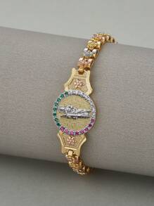 18k三色电镀无镍低过敏性心形花朵链手链 - 宗教首飾 - 查看 21