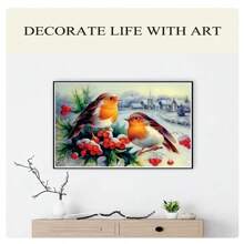 SNA 2025 New Style Two Birds Cross Stitch Kit 11ct Count Print Canvas Cross Stitches Needlework Embroidery DIY Handmade Home Decoration Gift