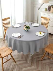 Farfallarossa O față de masă dreptunghiulară și rotundă, rezistentă la pete, cu un design simplu, potrivită pentru diverse ocazii, echilibrând perfect estetica și funcționalitatea. - Gri deschis - Vizualizare 2